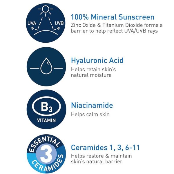 Cerave Hydrating Mineral Sunscreen SPF 50 -75ml – Cerave Hydrating Sunblock